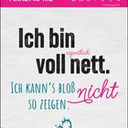 „Ich bin eigentlich voll nett. Ich kann’s bloß nicht so zeigen.“ Darüber ein Kalender; unten eine Kaktus-Illustration.