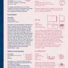 Texte beschreiben Bastelanleitungen für Lesezeichen, Geschenktüten und Geschenkschleifen, teils mit Materiallisten und Skizzen.