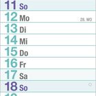Kalender für Juli 2027. Wochenbeginn ist Donnerstag, Wochenenden in Lila. Kalenderwochen: 27-31.