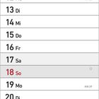 Kalender für Juli 2027: Tage und Daten von 1 Do bis 31 Sa aufgelistet, Wochenenden rot markiert.