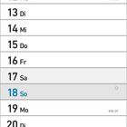 Kalender für Juli 2027 mit Wochentagen. Sonntage in Blau. Spalten für KW 27 bis 30.