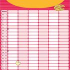 Kalendertabelle Juli mit Datumsangaben. Oben Tiere: eine gelbe Ente, eine Maus mit Baguette, blauer Elefant.