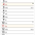 Kalender für Juli 2027; oben Strandbild mit Booten und blauem Himmel.