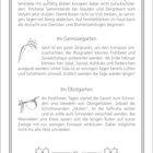 "Der Garten im Februar. Was blüht denn da? Was ist jetzt im Garten zu tun? Unser Gartentipp. Für Gourmets. Ist der Februar trocken und kalt, kommt im Frühjahr Hitze bald." 

Ein Schwarz-Weiß-Foto zeigt Christrosen. Texte geben Tipps für Zier- und Obstgarten sowie ein Rezept für Rotkohlsalat.