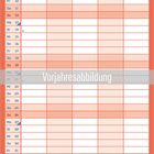 Text und Tabelle für Juli, mit Wochentagen und Zahlen. Unten eine bunte Illustration mit Booten auf Wasser.