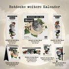 "Die Welt wartet auf deine Perspektive." Kalender mit Spirale, Notizbereich und Mondillustration. Oktober ist markiert.