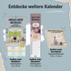 Entdecke weitere Kalender. Endlich mehr Weitblick! Familienplaner. Endlich mehr Überblick! Streifenplaner. Endlich mehr Durchblick! Tagesabreißkalender.