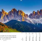 „Der Herr ist ein großer Gott...“, Psalm 95,3a.4. Ein Kalenderblatt für April 2027, mit einer Berglandschaft.