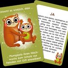 "Stimmt es wirklich, dass ... Plumploris ihren Nachwuchs zum Schutz vor Feinden mit Gift einreiben?" Ein Plumpori in einer Illustration.