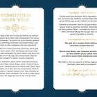 "WEBMEISTERIN NEUER WEGE" oben zentriert, gefolgt von einem inspirierenden Text über Hoffnung und Lichtspinnerin. Rechts: "Tagesimpuls" und Journalfragen.