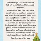 Halloöööli! Wunschzettel beim Weihnachtsmann abgegeben. Bunte Bastelei für den Baum empfohlen. EVER MUCKI.