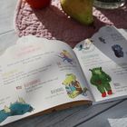"Guck mal, lauter Fabelwesen!" Illustration mit Fabelwesen wie Einschwein, Fee, Flussjungfrau, Blütenspatz, Buchodil.