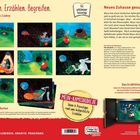 "Entdecken. Erzählen. Begreifen. Neues Zuhause gesucht! Altersstufe: ab 2 Jahre, Insgesamt 13 Karten." Illustrationen von Tieren.