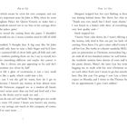 "Far to Go" oben auf beiden Seiten, viele Absätze Text über einen Mann namens Sir John und Gespräche über Karriere und Schulden.