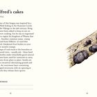"King Alfred’s cakes", "Daldinia concentrica". Erklärung des Pilznamens, Legende von Alfred, Beschreibung von Kohleklumpen. Illustrationsfragment zeigt Pilze auf Holz.
