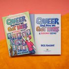 „QUEER and How We Got Here: A (Personal) History“ von Hazel Newlevant. Bunte Illustration auf dem Cover.