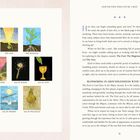 Links oben steht: THE FOOL. Rechts daneben: THE MAGICIAN. Darunter: PAGE OF WANDS, ACE OF WANDS, ACE OF CUPS. Unten: ACE OF SWORDS, ACE OF PENTACLES. Rechts: CHAPTER FOUR: WHEN YOU’RE A SEED. Der Text beschreibt das Beginnen von Neuem und erwähnt Tarotkarten wie The Fool. Auf der linken Seite sind sieben Illustrationen von Tarotkarten.