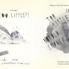 Ein verärgerter Charakter fragt "TOO LITTLE?!". Illustrationen zeigen seine Frustration und Traurigkeit. Wolken voller Gefühle umgeben ihn.