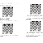 Zwei Seiten mit Text und Schachdiagrammen. Texte beschreiben Schachzüge wie „d5“, „Nf3“, „Bf4“ und „Nf6“.