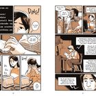 Comic mit zwei Seiten. Links sieht eine Person einen Toaster an. Rechts spricht jemand über Datenlecks bei Boulangism.