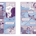 Ein Comic mit zwei Seiten. Links beschreibt "Victorious", rechts wird über Langstreckenflug eines Vogels berichtet.