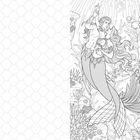 Illustration: Zwei Meerjungfrauen umarmen sich unter Wasser, umgeben von Fischen und Korallen mit Sonnenstrahlen von oben.