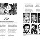 333 NUMBER OF JACK THE RIPPER SUSPECTS. Gemälde der Opfer oben. Verdächtige, darunter historische Figuren, unten.