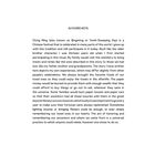 AUTHORS NOTE: Ching Ming ist ein chinesisches Fest zur Ahnenverehrung. Die Erzählung beschreibt persönliche Erfahrungen des Autors.