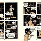 Comic mit Dialogen über Stromausfall; Mädchen möchte Brownie, Mutter hält Kühlschrank zu. Sie gehen nach draußen.