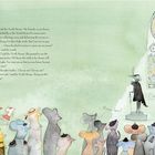 Text: Der Tooth Mouse erklärt, dass er einen Nachfolger wählen muss. Aufgabe: „Bring mir den Schnurrbart einer Katze!“  
Illustration: Mäuse versammeln sich in einer Kirche.
