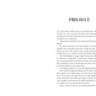 Text: "PROLOGUE" gefolgt von einem längeren Text über Matteo Andoni, der Farben in seinen Gemälden und seine Abneigung gegen Gewalt beschreibt.