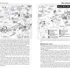 Links: Stadtplan von Edinburgh, gekennzeichnete Orte wie Edinburgh Castle. Rechts: "Royal Mile Walk", mit Sehenswürdigkeiten aufgelistet.