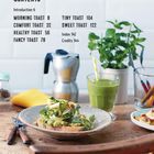 Contents:
Introduction 6
Morning Toast 8 
Comfort Toast 32
Gesund belegtes Brot mit grüner Smoothie.