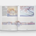 "Fargo-Moorhead Cultural Center Bridge, Michael Graves, 1978." Architekturzeichnungen und Modell des Kulturzentrums.