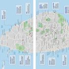 Eine Karte von Sri Lanka mit markierten Städten und Sehenswürdigkeiten, begleitet von kurzen Beschreibungstexten.