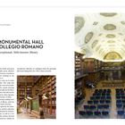 09. The Monumental Hall of Collegio Romano. An exceptional, little-known library. Große Bibliothek mit Stuckdecke.