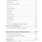 Eine Inhaltsverzeichnis-Seite mit Themen zu HypnoWaving-Anleitung, Behandlungsschritten und Selbsthypnose-Tipps. Seite 8.