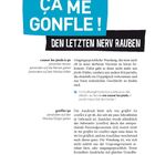 "ÇA ME GONFLE! DEN LETZTEN NERV RAUBEN" steht oben. Artikel über französische Redewendungen, wie "casser les pieds à qn".