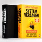 „SYSTEM VERSAGEN“ von Gabor Steingart. Gelbes Buchcover mit sitzender Gnom-Illustration. „SPIEGEL Bestseller-Autor“.