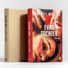 "EVAS TOCHTER" und "ANNETTE MINGELS" sind groß geschrieben. 
Buchcover mit einem Gemälde, das ein Gesicht zeigt.