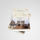 Buchcover mit Text: "Barbara Taylor Bradford, The House of Falconer, Der Glanz des Glücks." Klassische Autos und Torbogen.
