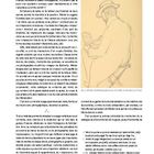 Texte: "Un catalogue pour restituer un voyage", "Fig. 3: Murnau, Kandinsky peignant sur le motif, carnet 16 (avril 1909, p. 15)."

Illustration: Ein Mann mit Hut, der im Sitzen liest.