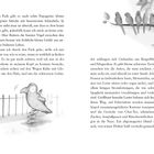 Seite 213. Text beschreibt Papageien im Park und eine Fantasie von Indien. Schwarz-weiße Illustration: Vogel auf einer Sprungfeder.