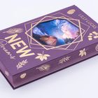 Der Text "NEW Dreams" und "LILLY LUCAS" steht auf einem lilafarbenen Buch mit goldenen Blattverzierungen.