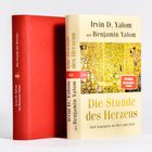 „Die Stunde des Herzens“ von Irvin D. Yalom und Benjamin Yalom. Buntes Cover mit goldenen Mustern.