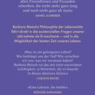 Zitat von Daniel Schreiber über ein kluges Buch, das Freunde erfreuen soll. Text von Barbara Bleisch. Zitat von Carolin Emcke.