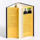 Text über mögliche Kriegsszenarien und Bedrohungen in Deutschland. Foto von zwei Männern im Anzug.