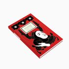 „Die ganze Wut ist ganz Europa“ auf rotem Buchdeckel, Illustration mit Frauengesicht und Totenkopf, schwarze Blumen.