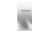 Text: "I. Bewusstsein". Hintergrund mit grauen, unscharfen Verläufen.