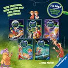 ZWEI ZWILLINGE, ZWEI GAUNER UND JEDE MENGE ABENTEUER! Die Jagd nach dem magischen Detektivkoffer. Fünf bunte Buchcover.